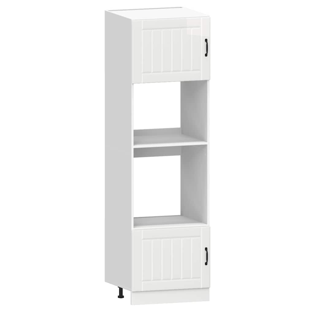 7 részes konyhai szekrény szett kalmar fényes fehér műfa