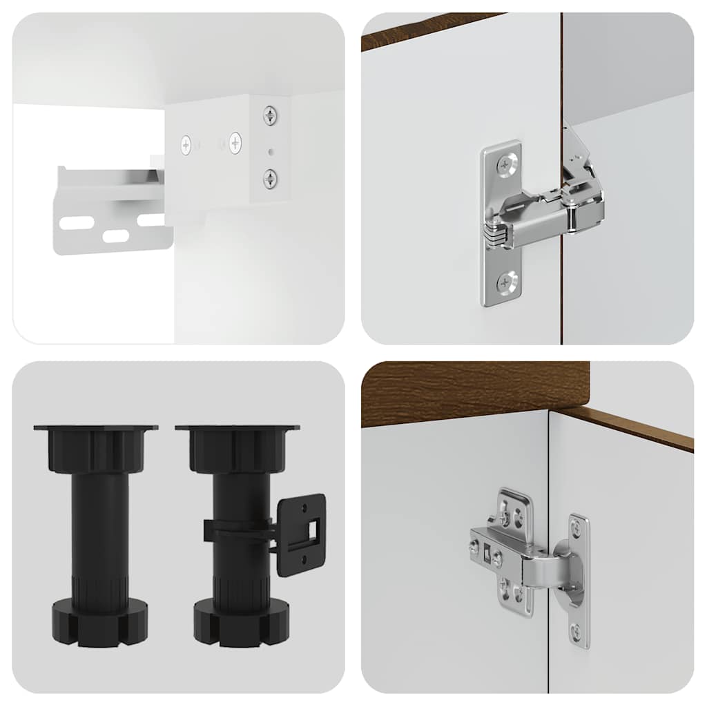 7 darabos konyhaszekrény szett kalmar barna tölgy műfa