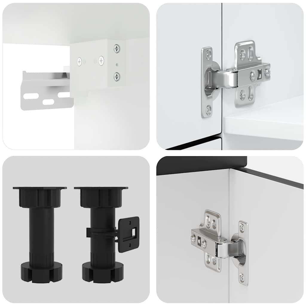 7 darabos konyhaszekrény szett kalmar fekete színű műfa