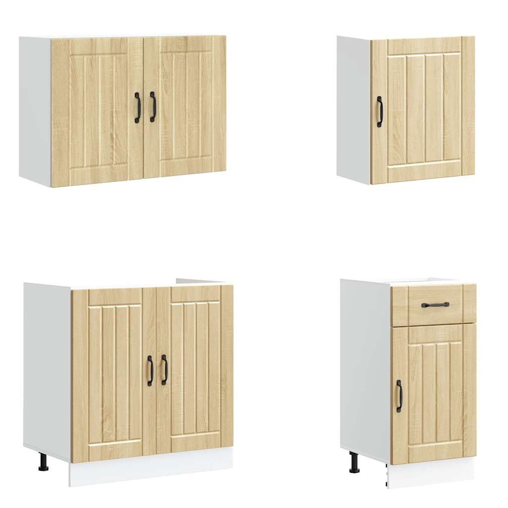 7 részes konyhaszekrény szett kalmar sonoma tölgy műszaki fa