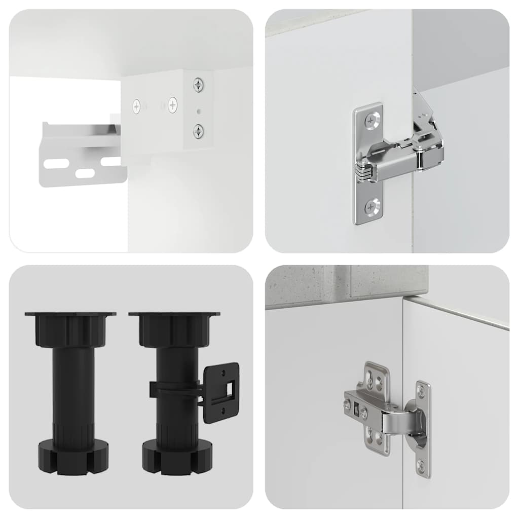 8 részes konyhai szekrény szett kalmar betonszürke műszaki fa