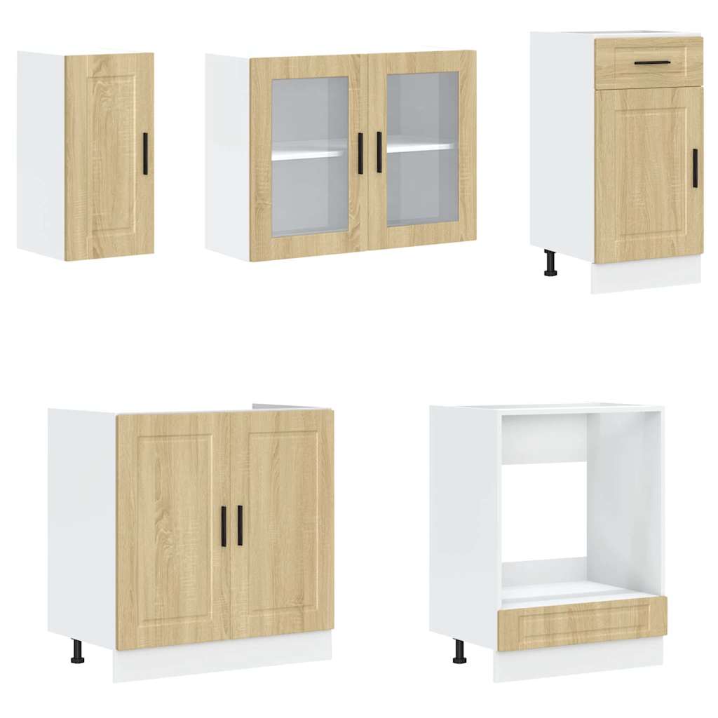 8 részes konyhaszekrény szett kalmar sonoma tölgy műszaki fa