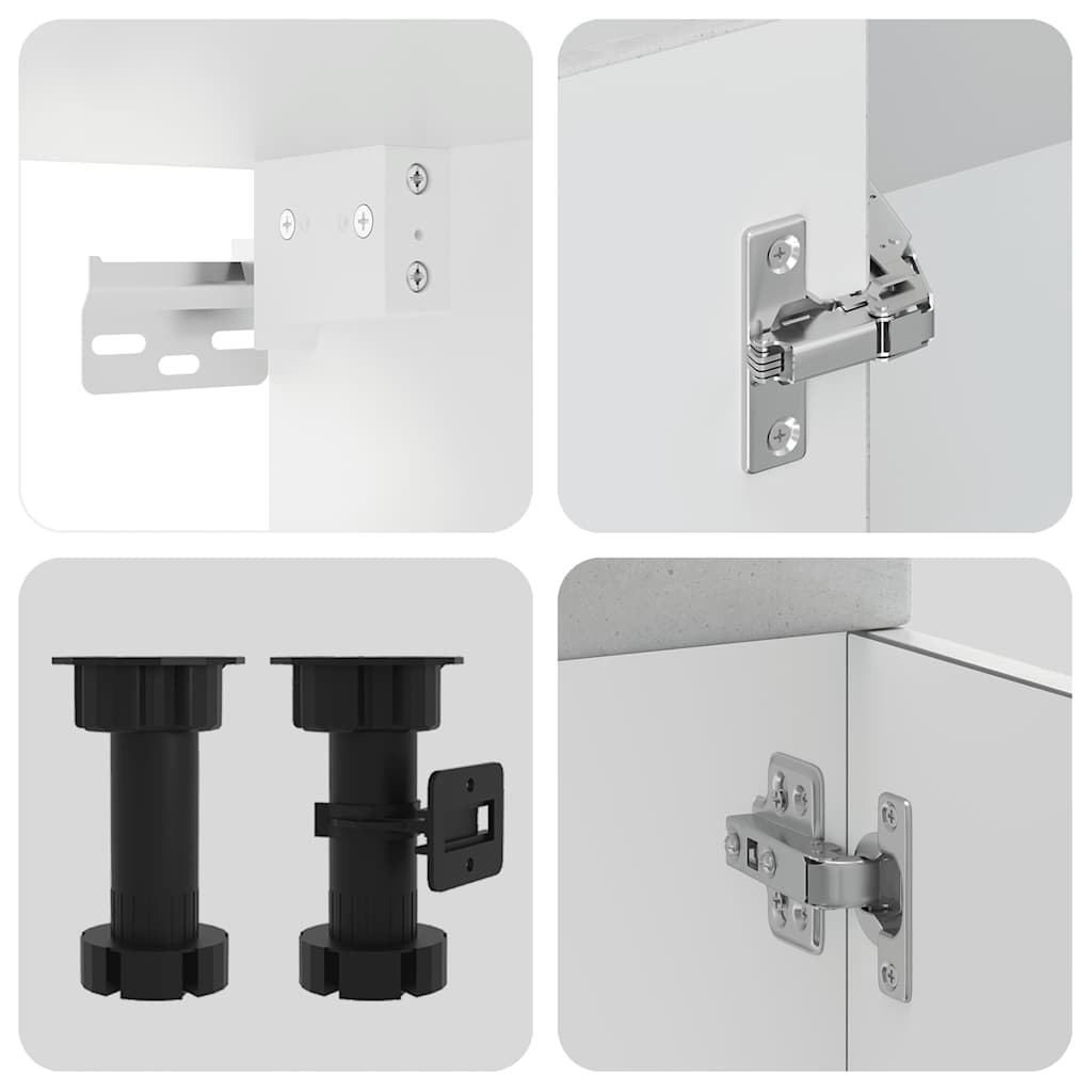 14 részes konyhai szekrény szett kalmar betonszürke műszaki fa