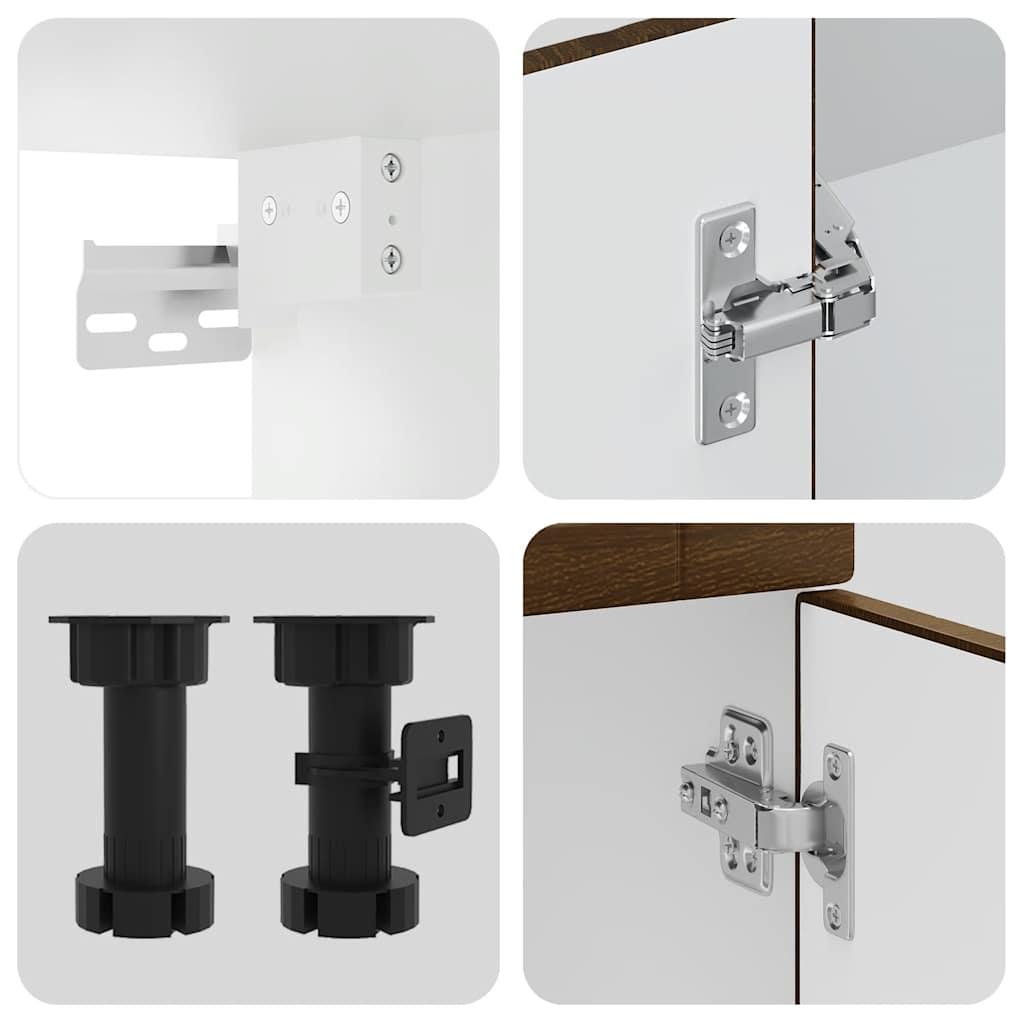 14 darabos konyhaszekrény szett porto barna tölgy műfa