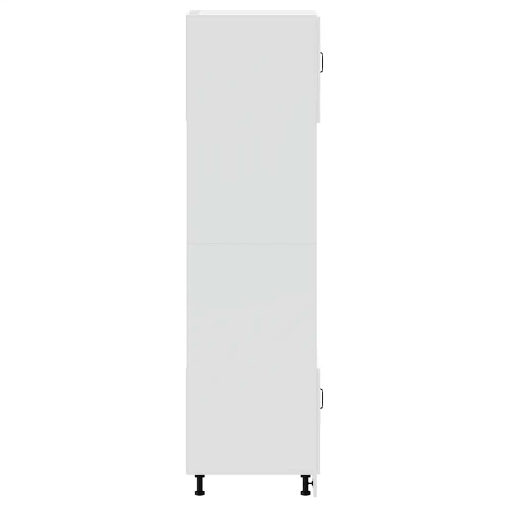 Lucca 2 db fényes fehér színű szerelt fa sütőszekrények