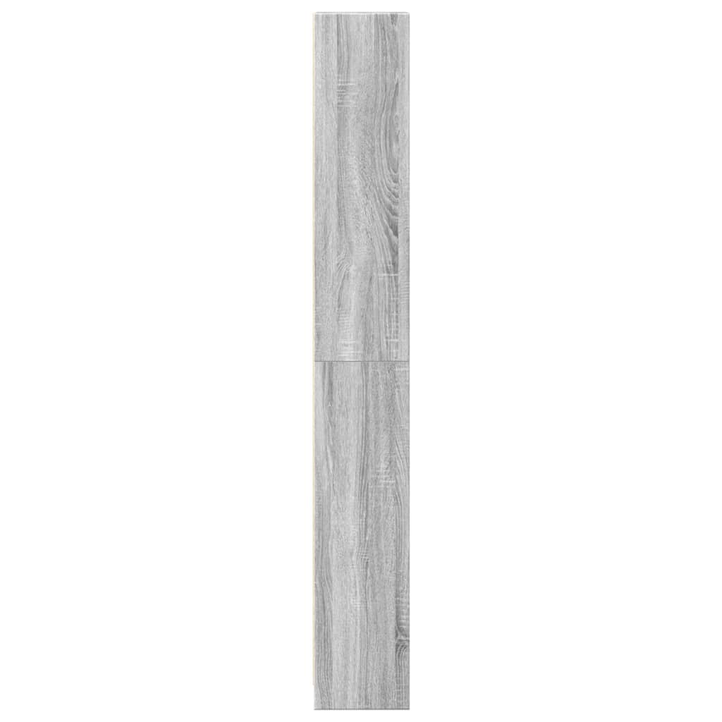 Szürke sonoma színű szerelt fa könyvespolc 40 x 24 x 176 cm Szürke sonoma színű szerelt fa könyvespolc 40 x 24 x 176 cm