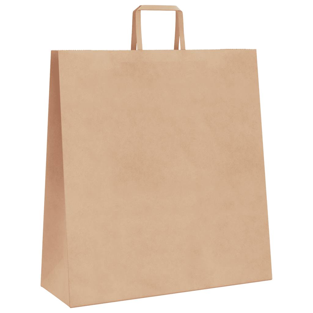 250 db barna papírzacskók fogantyúkkal 45x17x48 cm