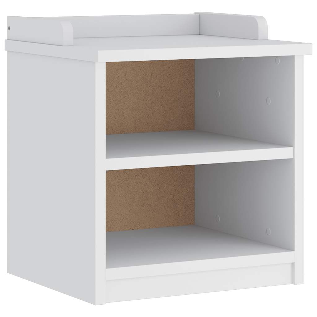 Sandnes fehér tömör fenyőfa előszobapad 45x40x50 cm