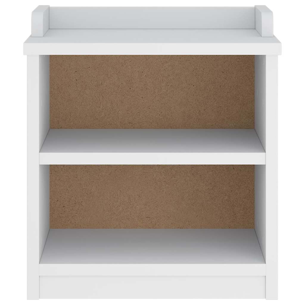 Sandnes fehér tömör fenyőfa előszobapad 45x40x50 cm