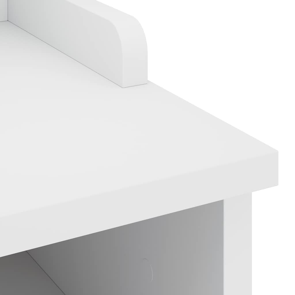 Sandnes fehér tömör fenyőfa előszobapad 45x40x50 cm