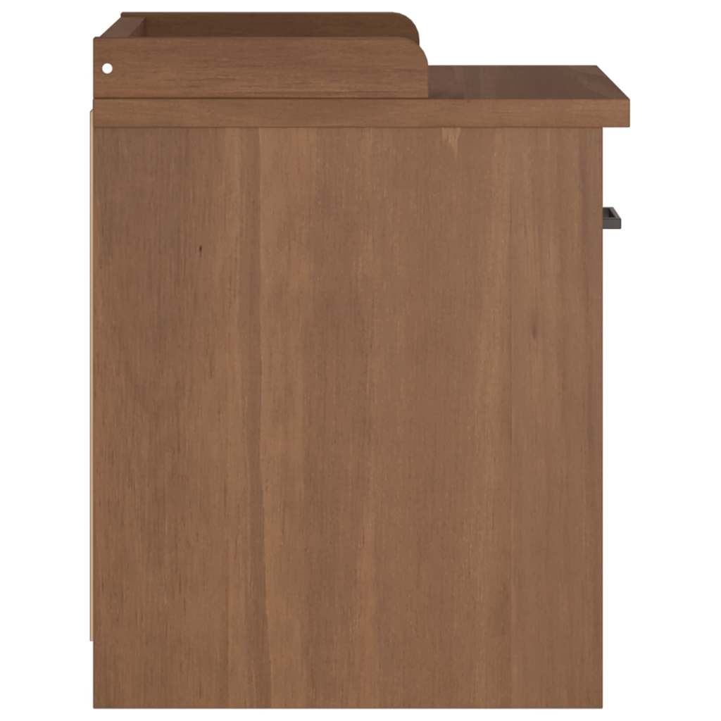 Sandnes tömör fenyőfa előszobapad 45x40x50 cm