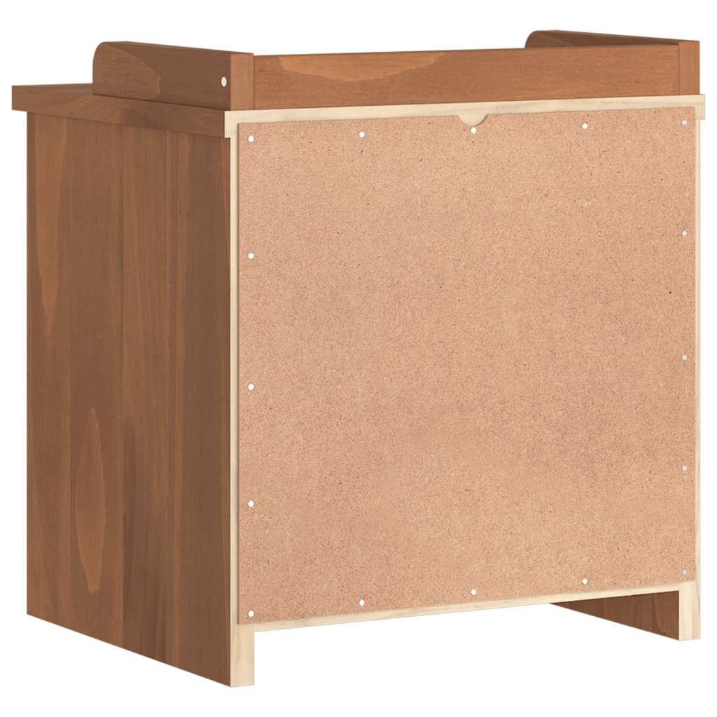 Sandnes tömör fenyőfa előszobapad 45x40x50 cm