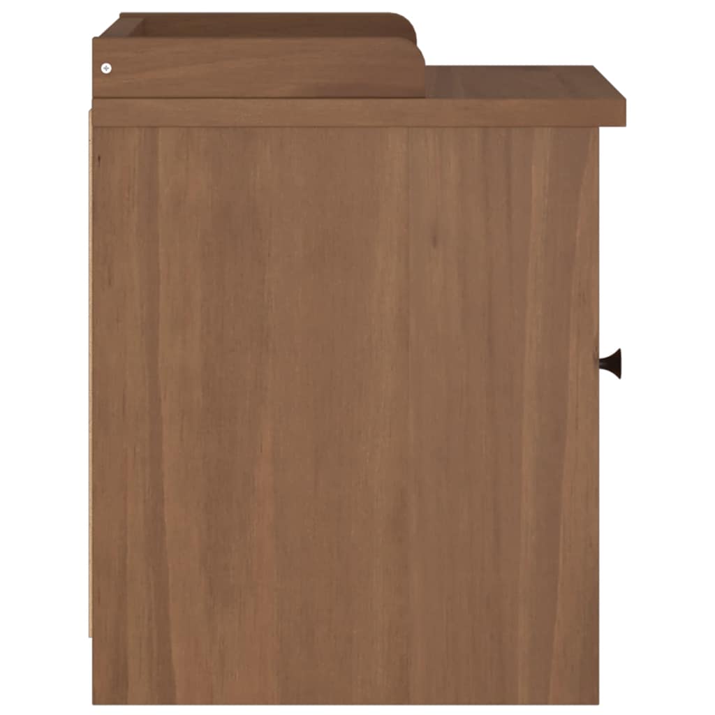 Sandnes tömör fenyőfa előszobapad 45x40x50 cm