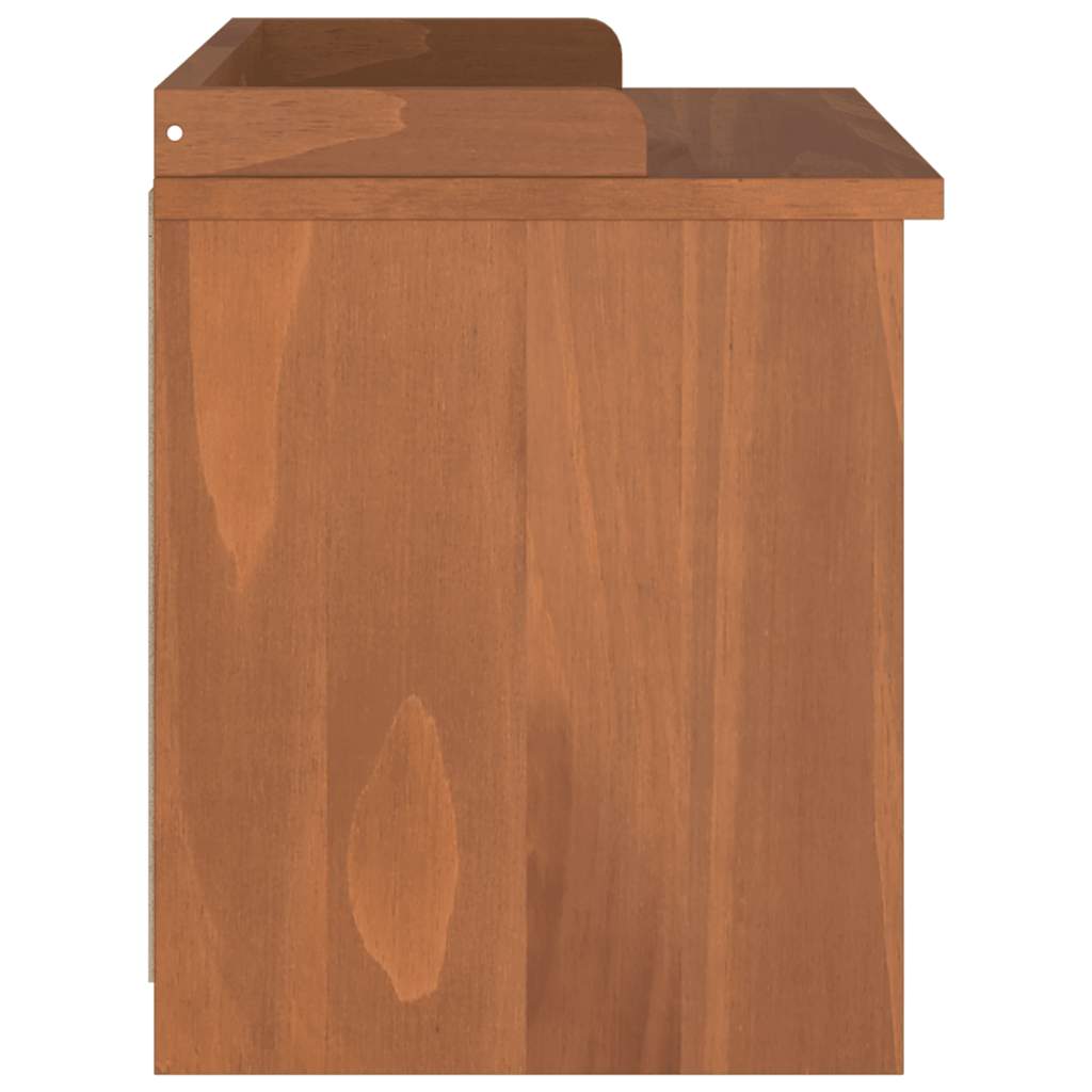 Sandnes tömör fenyőfa előszobapad 87x40x50 cm