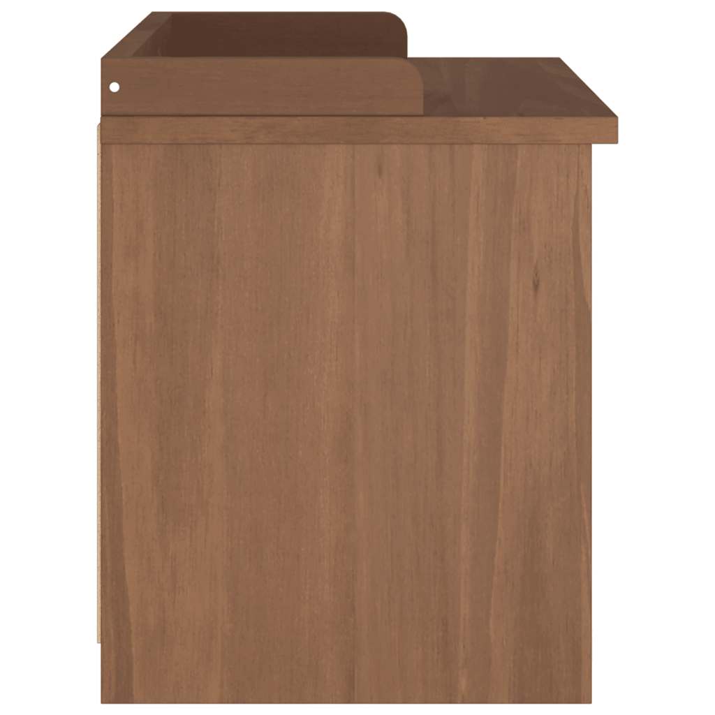 Sandnes tömör fenyőfa előszobapad 87x40x50 cm