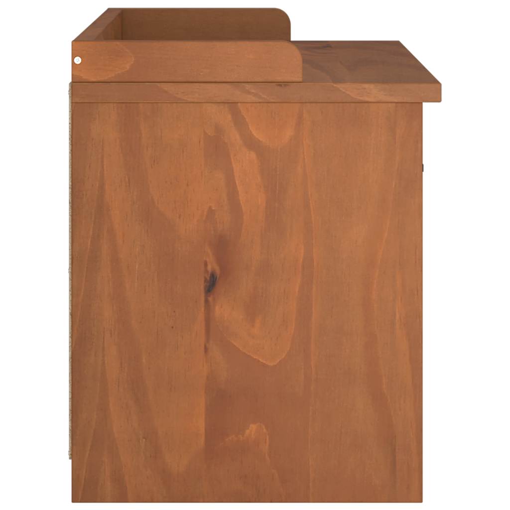 Sandnes tömör fenyőfa előszobapad 87x40x50 cm