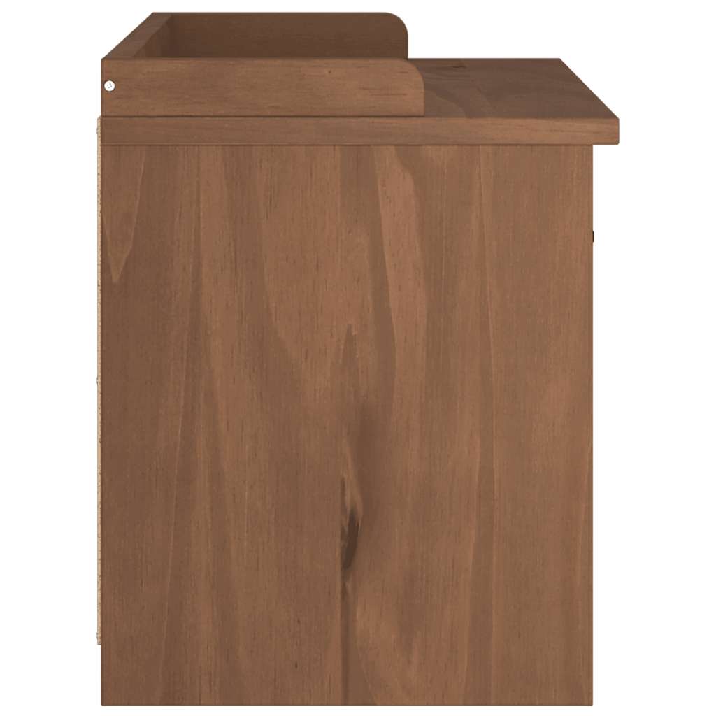 Sandnes tömör fenyőfa előszobapad 87x40x50 cm