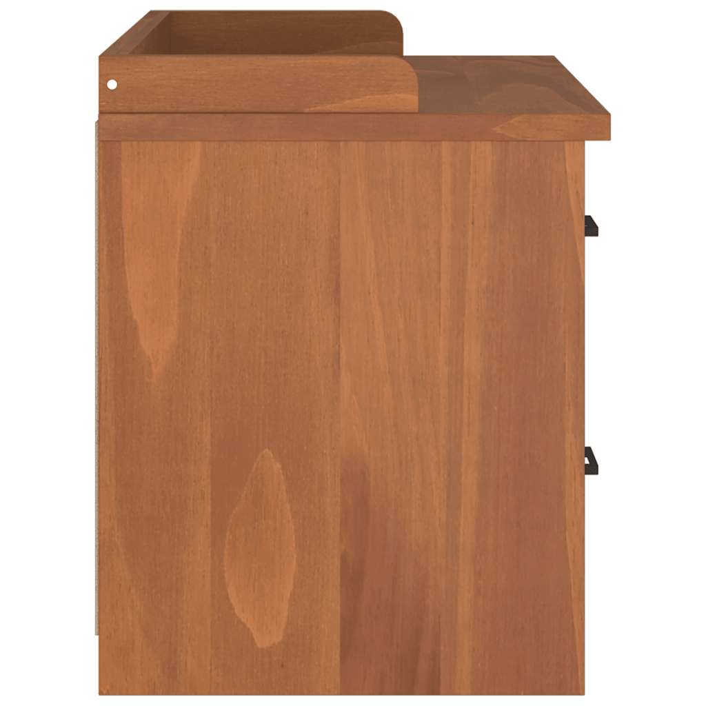 Sandnes tömör fenyőfa előszobapad 87x40x50 cm