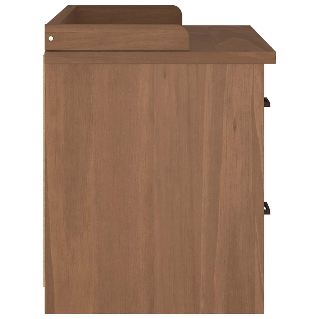 Sandnes tömör fenyőfa előszobapad 87x40x50 cm