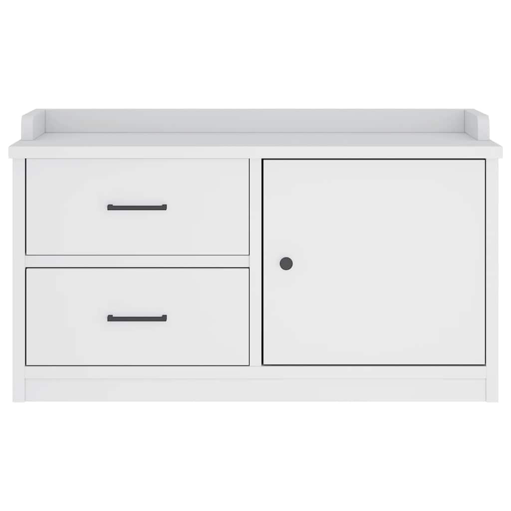 Sandnes fehér tömör fenyőfa előszobapad 87x40x50 cm