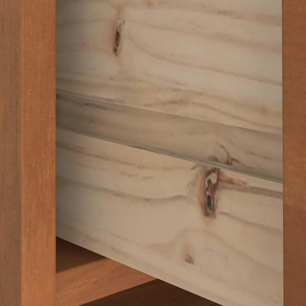 Sandens tömör fenyőfa előszobafa 45x40x159,5 cm