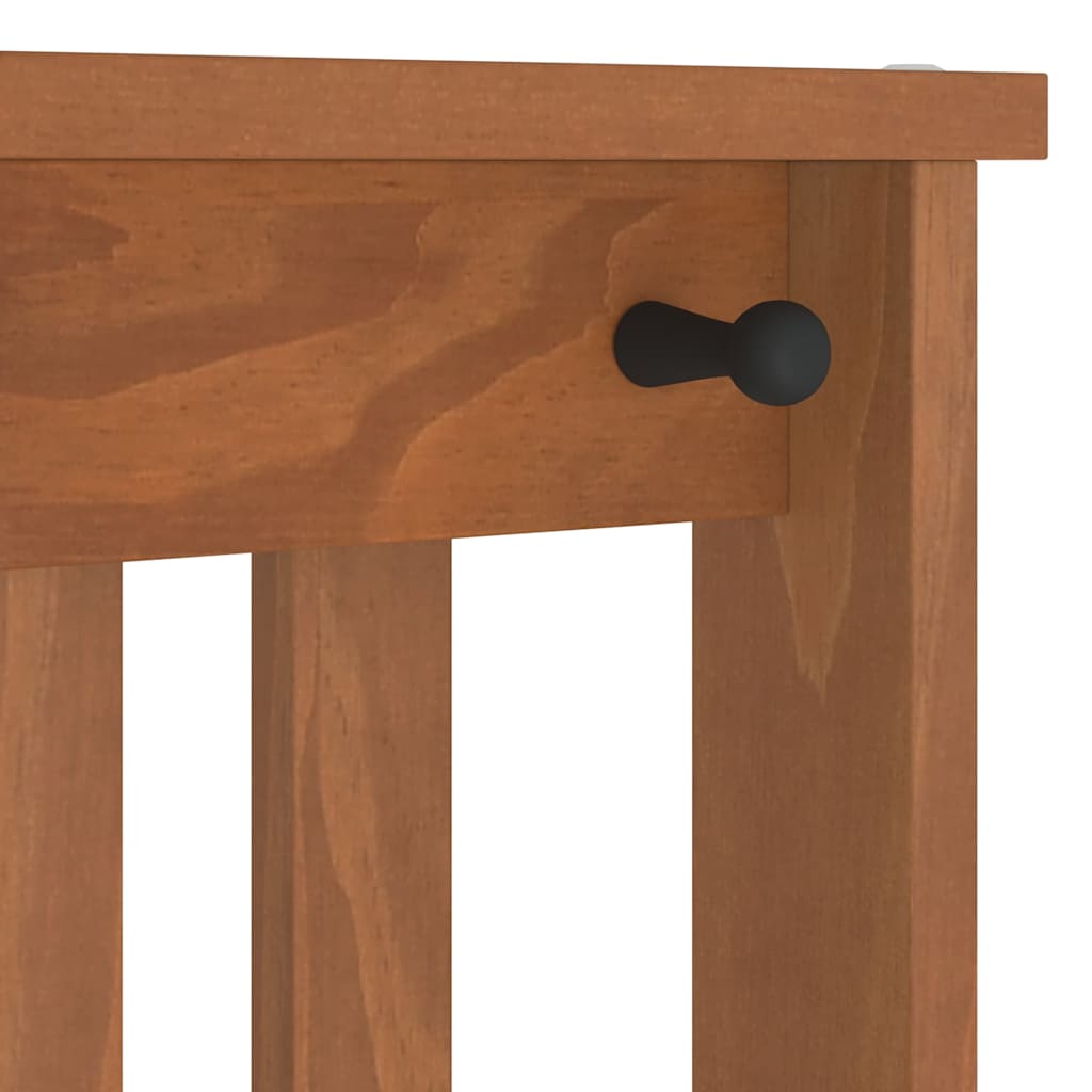 Sandens tömör fenyőfa előszobafa 45x40x159,5 cm