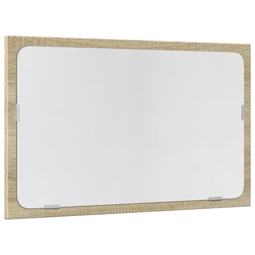 2 részes sonoma tölgyszínű szerelt fa fürdőszobai bútorszett