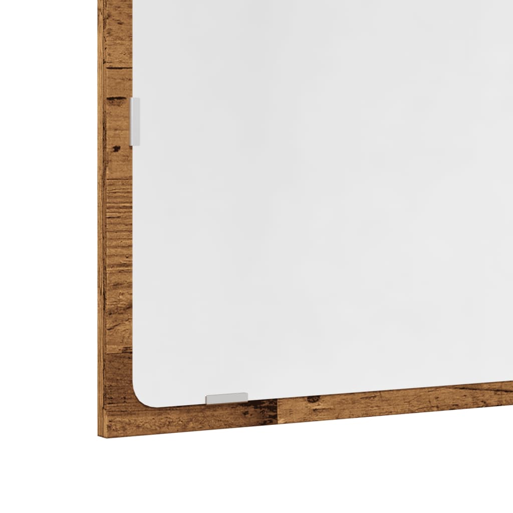 2 részes antik fa színű szerelt fa fürdőszobai bútorszett