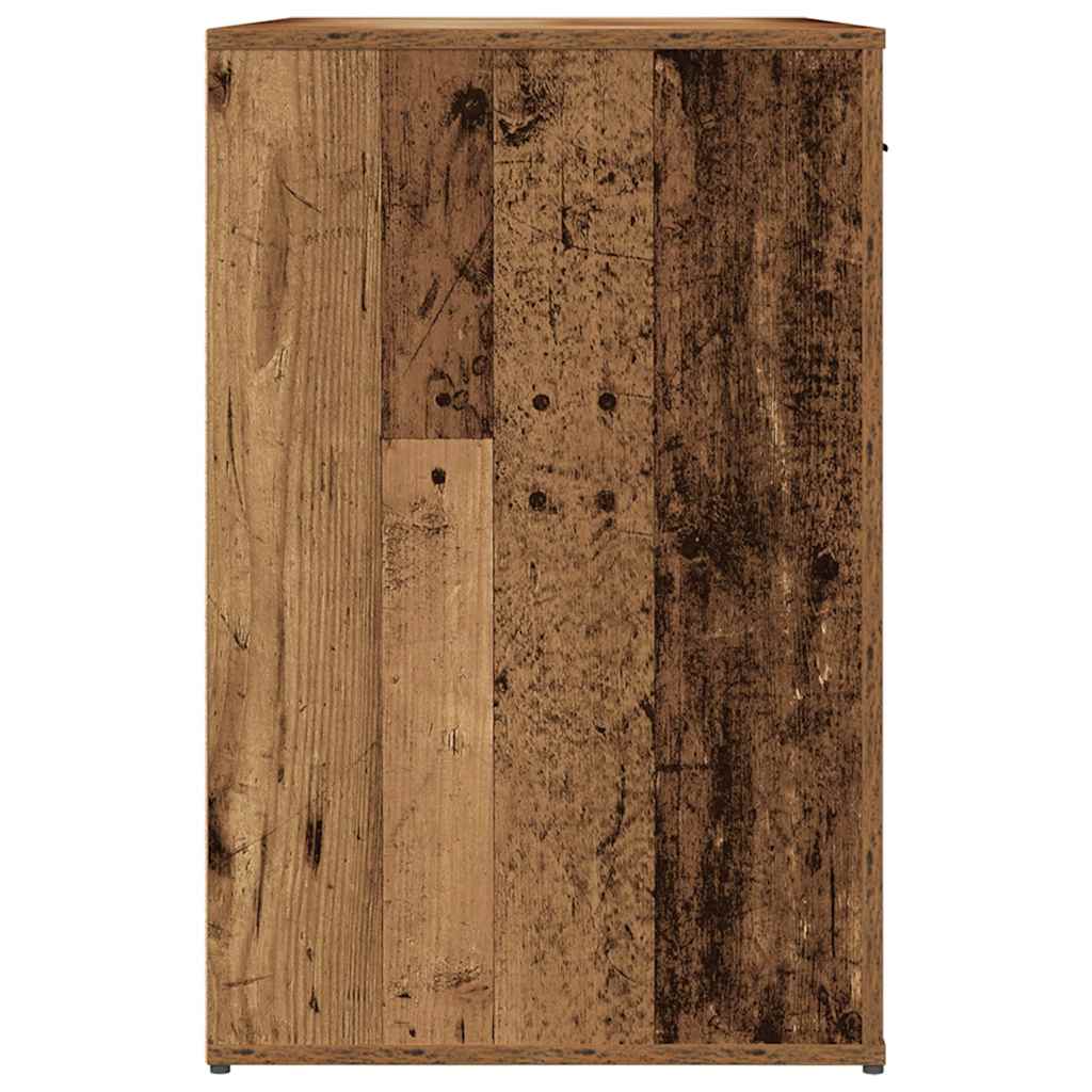 Antik fa színű szerelt fa íróasztal 100 x 49 x 75 cm