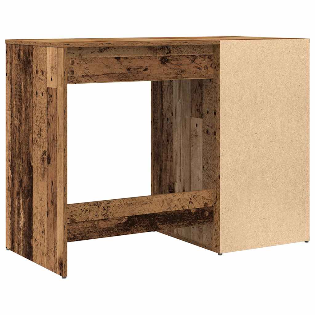 Antik fa színű szerelt fa íróasztal 100 x 49 x 75 cm