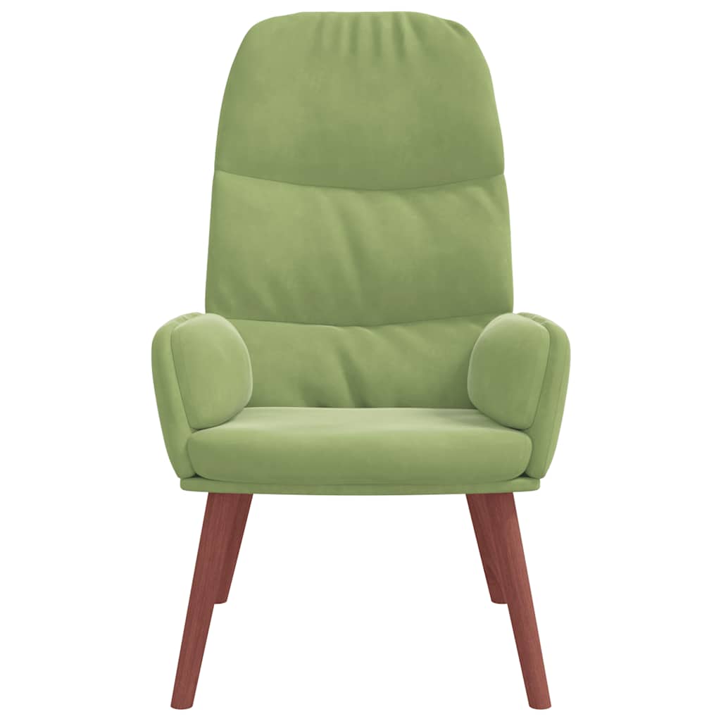 Világoszöld bársony pihenőszék