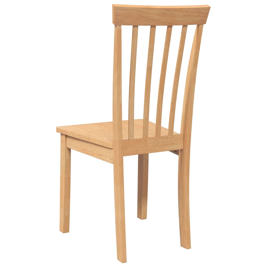 2 db természetes tömörfa gumiból készült étkezőszékek