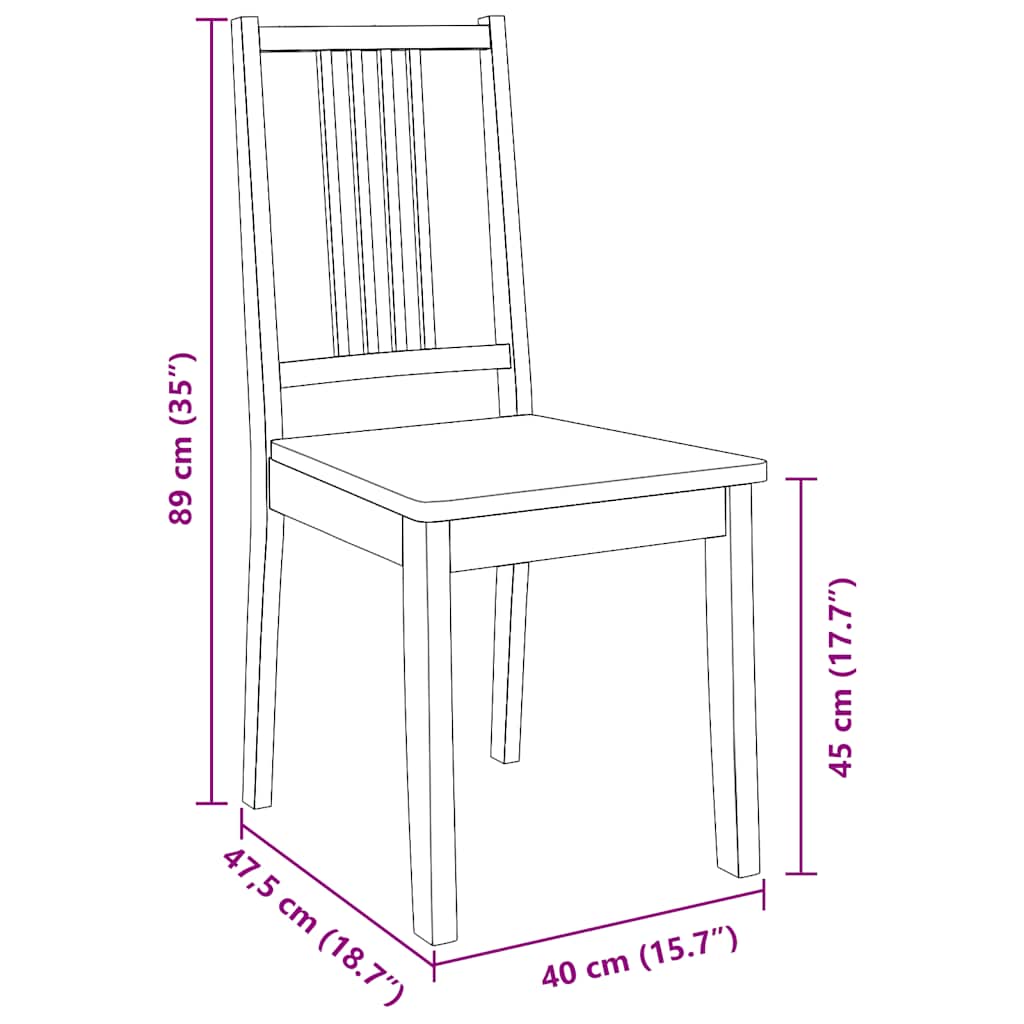 2 db fehér tömörfa gumiból készült étkezőszékek