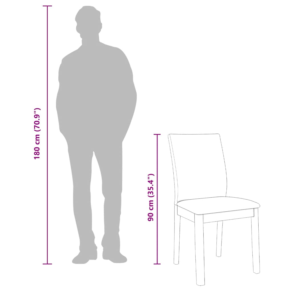 2 db barna tömörfa gumiból készült étkezőszékek párnákkal