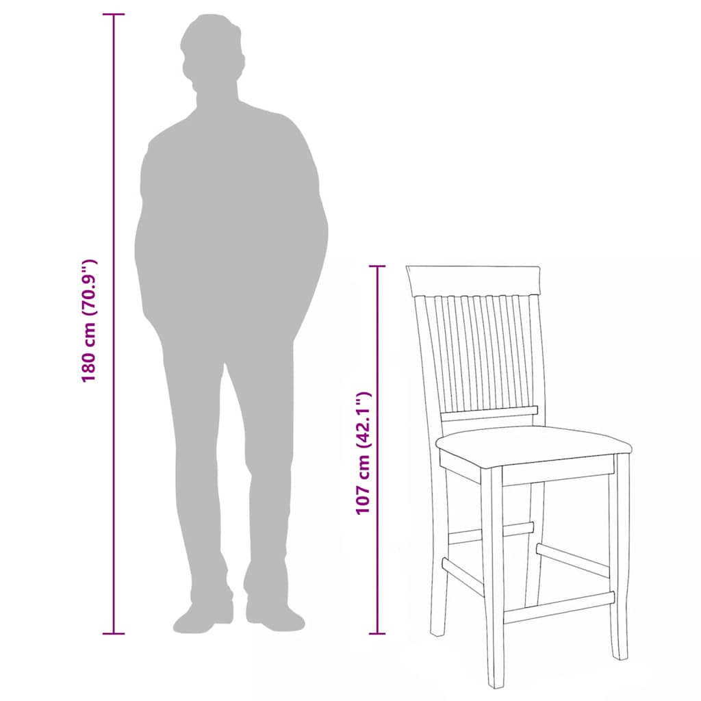 2 db fehér tömörfa gumiból bárszékek párnákkal