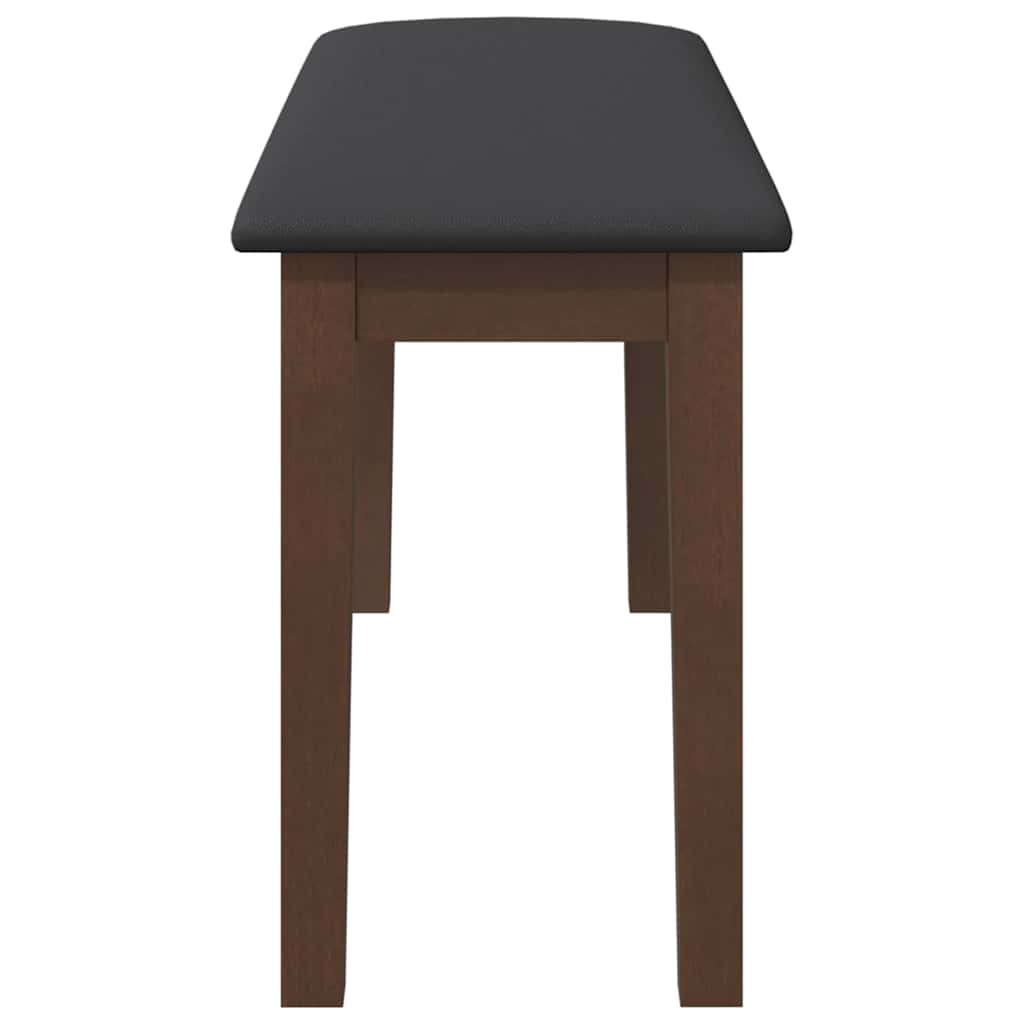 Barna tömörfa gumiból pad 90 cm