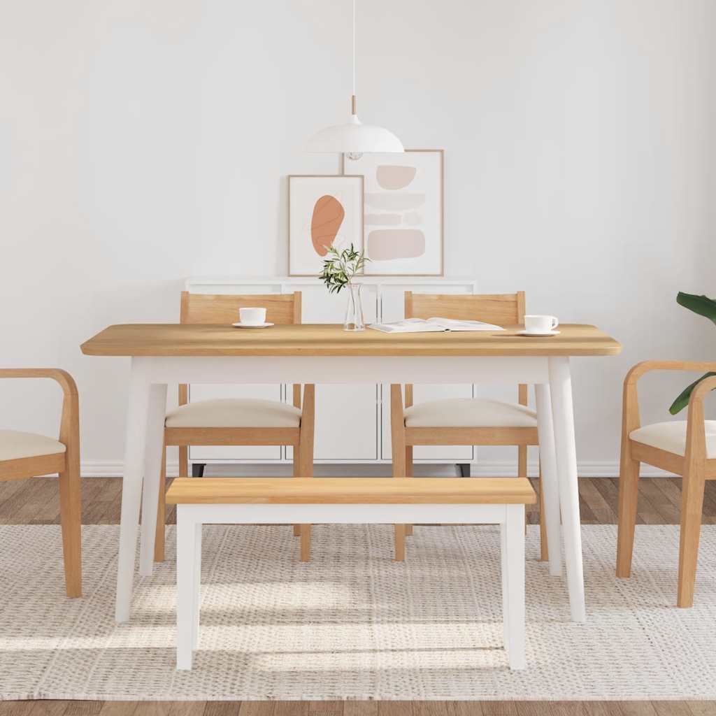 Tömörfa gumiból pad 90 cm