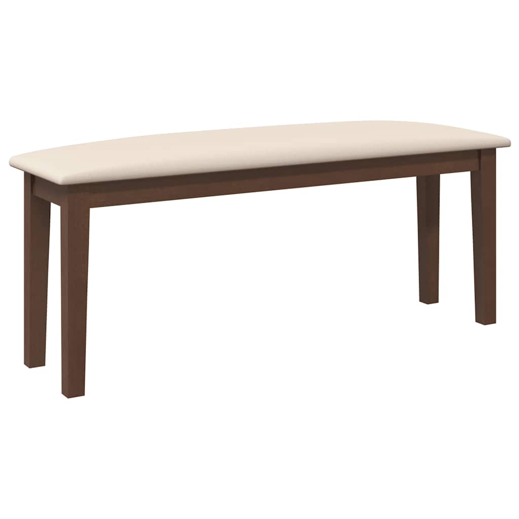 Barna tömörfa gumiból pad 110 cm Barna tömörfa gumiból pad 110 cm