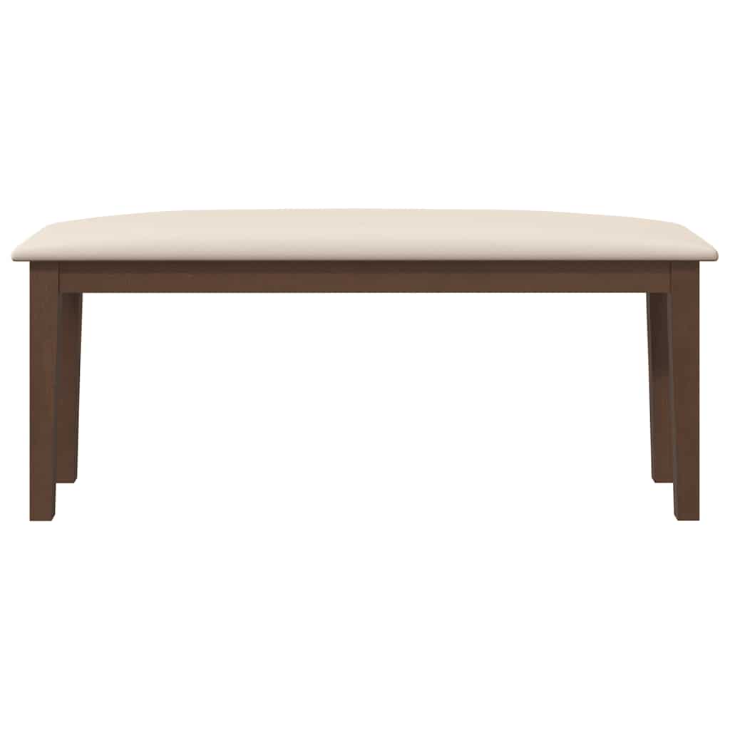 Barna tömörfa gumiból pad 110 cm Barna tömörfa gumiból pad 110 cm