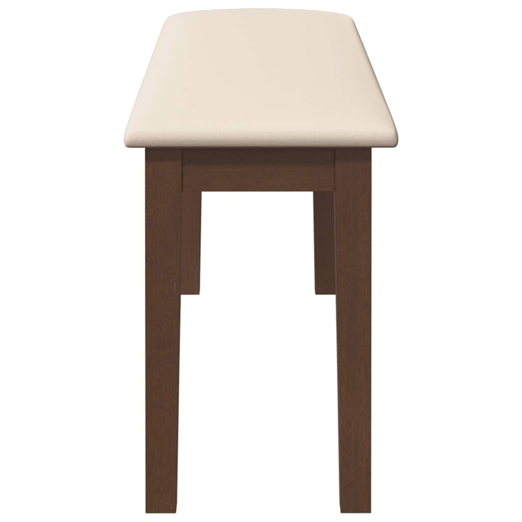 Barna tömörfa gumiból pad 110 cm Barna tömörfa gumiból pad 110 cm