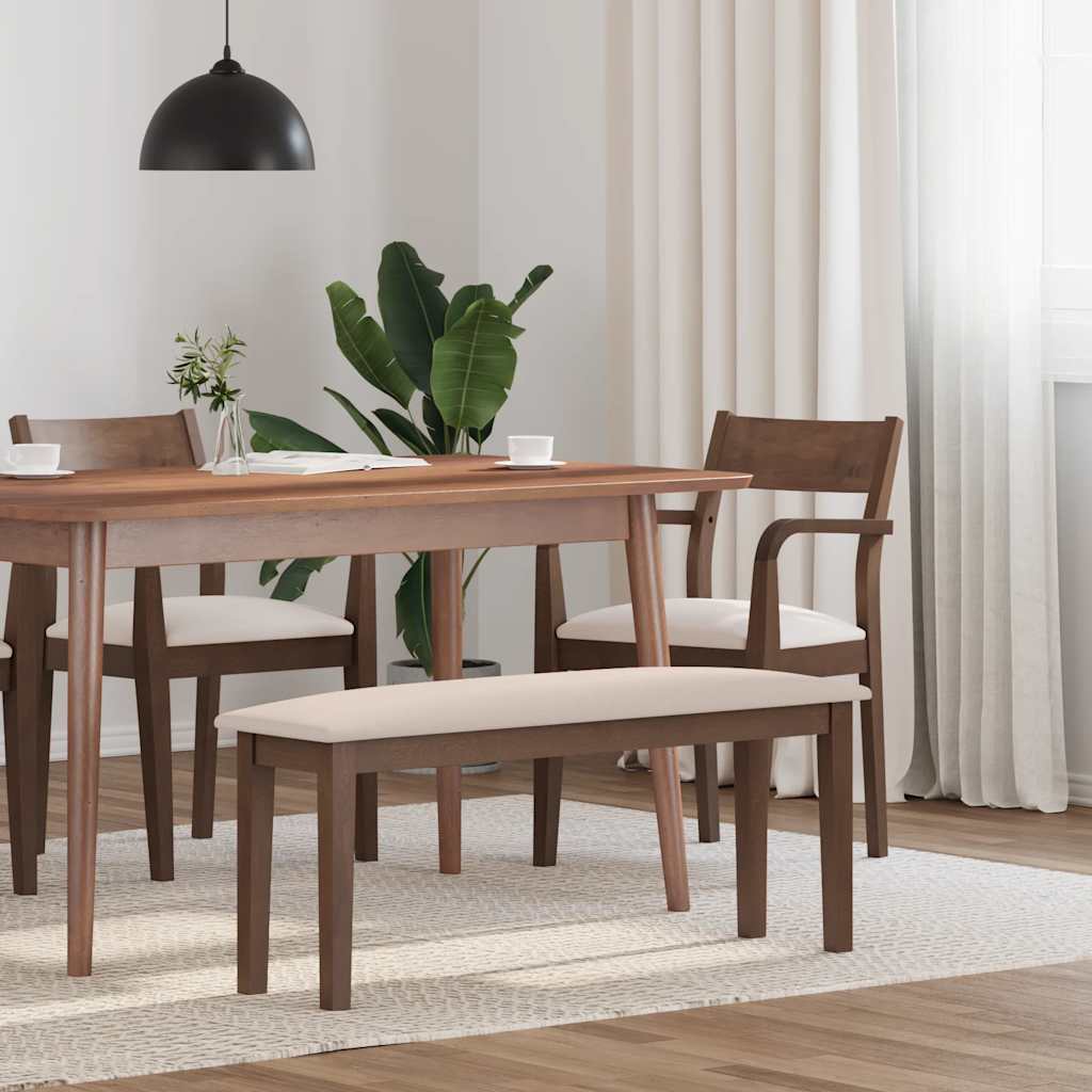 Barna tömörfa gumiból pad 110 cm Barna tömörfa gumiból pad 110 cm