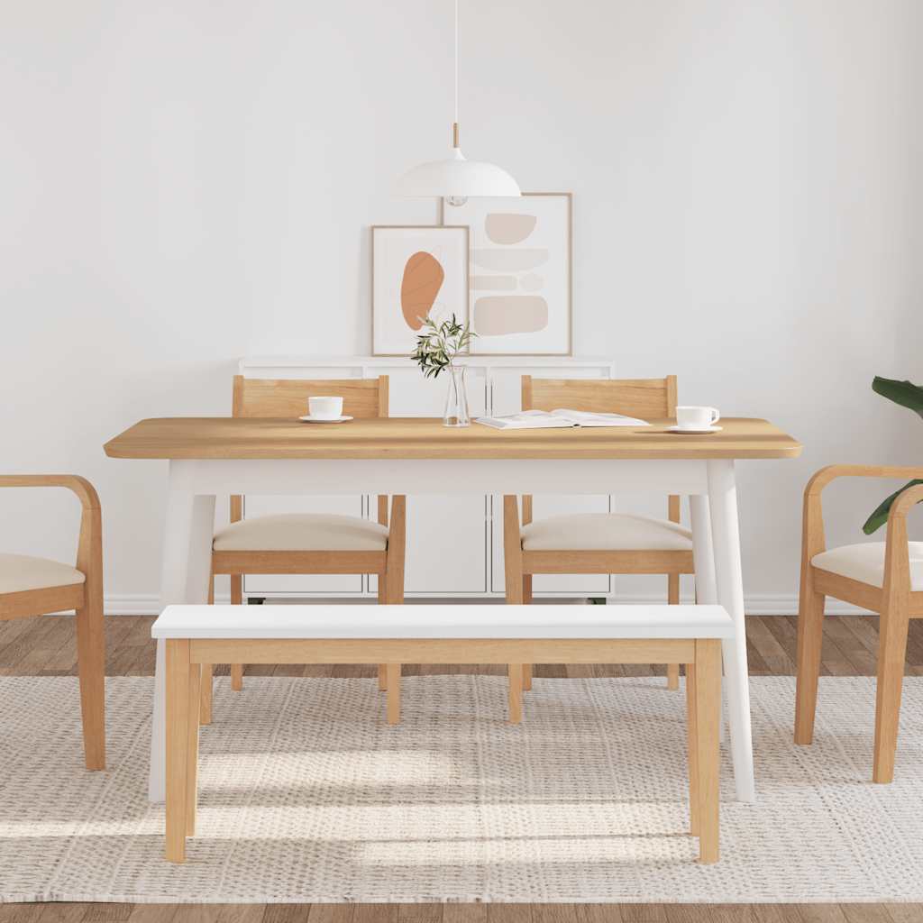 Tömörfa gumiból pad 110 cm