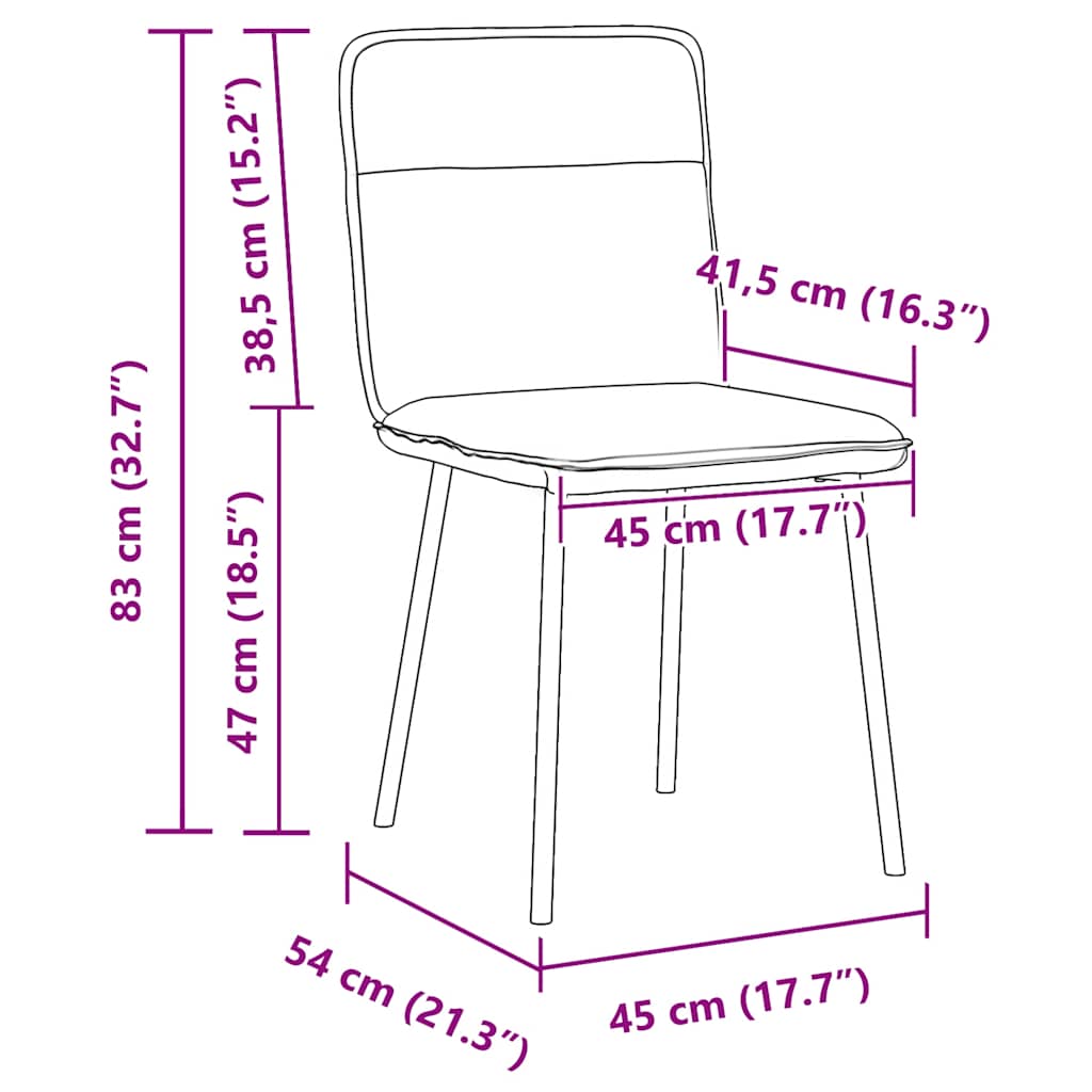 4 db kék bársony étkezőszék