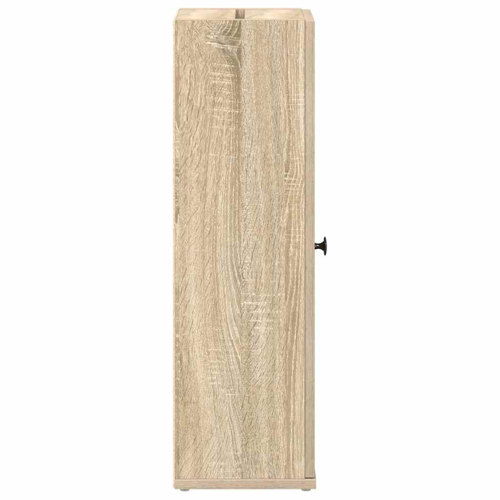 Sonoma tölgy fürdőszobaszekrény tekercstartóval 20,5x22x72 cm