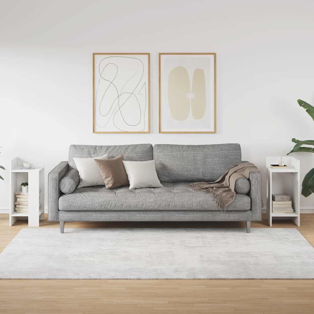 2 db fehér kisasztal polccal 25,5 x 27 x 60 cm