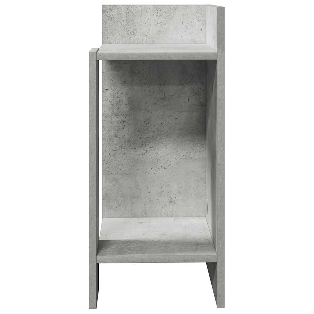 2 db betonszürke kisasztal polccal 25,5 x 27 x 60 cm
