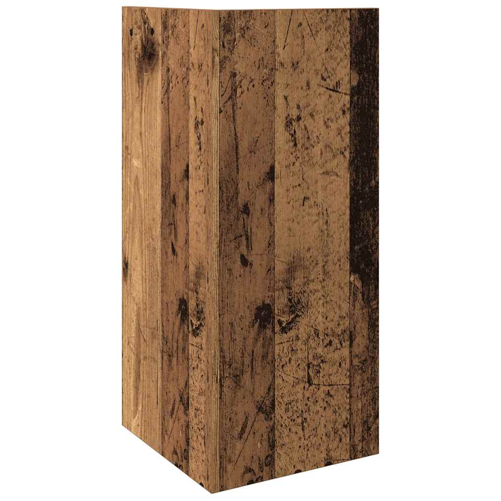 2 db antik fa színű kisasztal polccal 25,5 x 27 x 60 cm