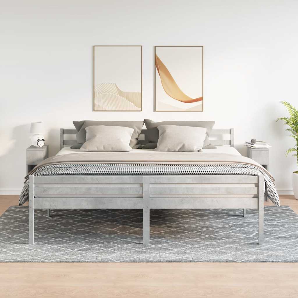 2 db betonszürke éjjeliszekrény fiókkal 20 x 36 x 60 cm