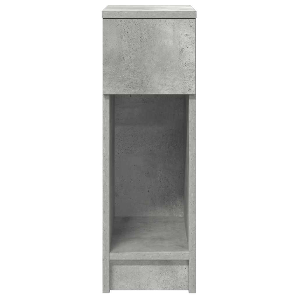 2 db betonszürke éjjeliszekrény fiókkal 20 x 36 x 60 cm