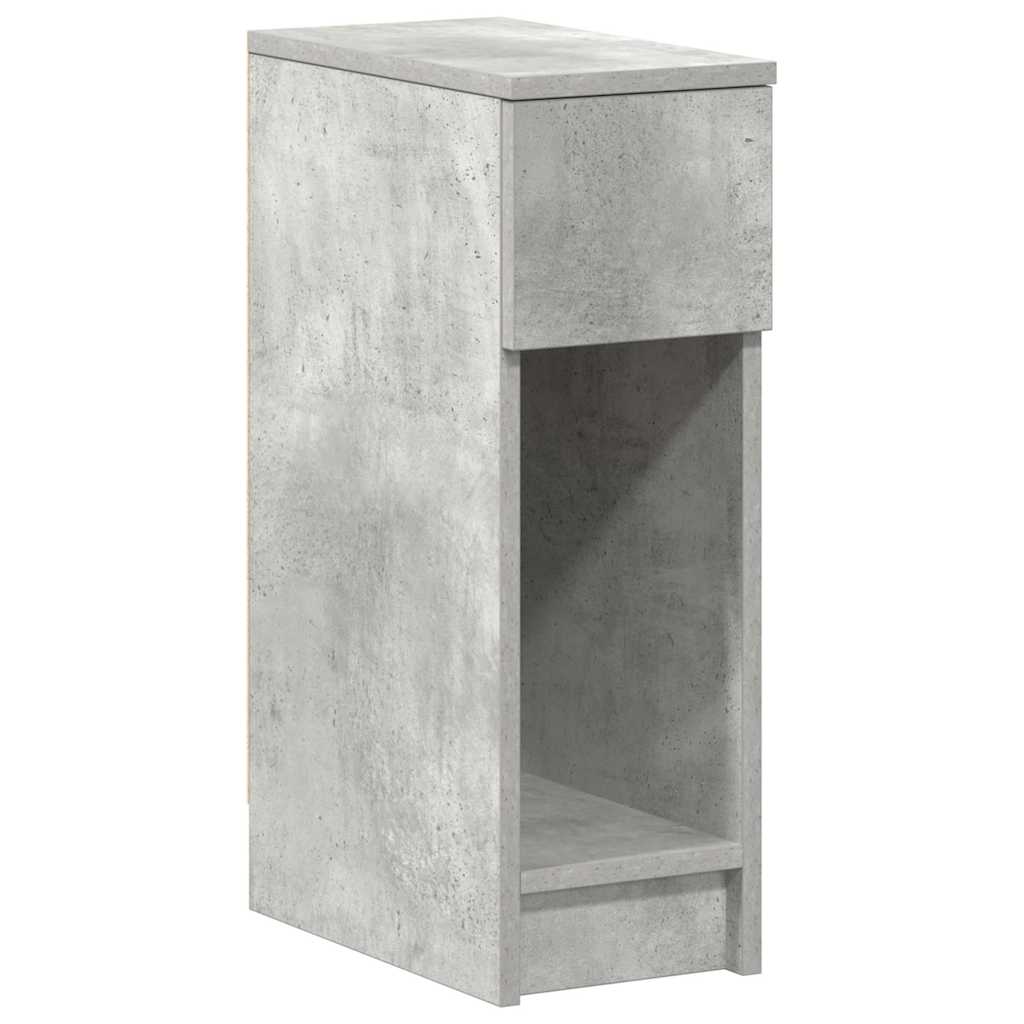 2 db betonszürke éjjeliszekrény fiókkal 20 x 36 x 60 cm